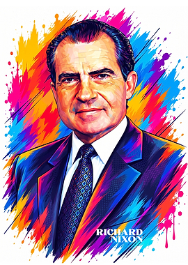 Richard Nixon Pop Art Portrait