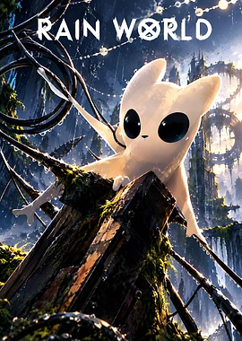 Rain World Slugcat Poster