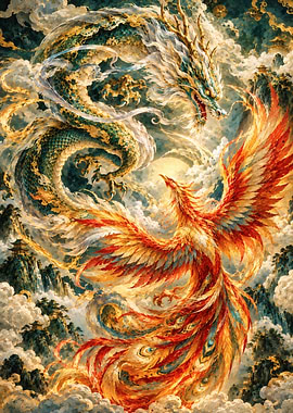 Dragon and Phoenix Celestial Dance