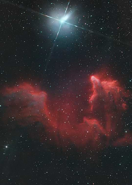 The Ghost of Cassiopeia, IC59 and IC63 Nebula