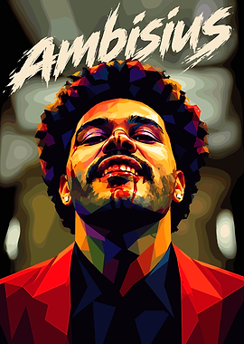 The Weeknd Pop Art Portrait
