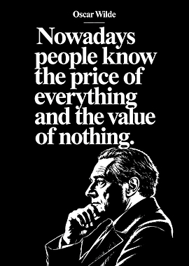Oscar Wilde Quote Poster