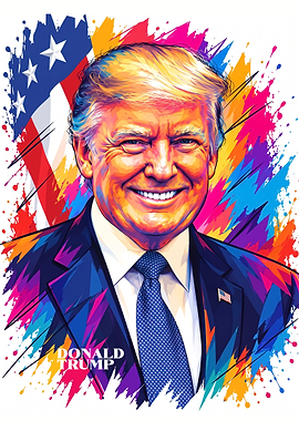 Donald Trump Pop Art Portrait