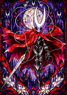 Hornet Stained Glass Hollow Knight Art