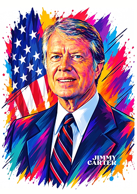 Jimmy Carter Pop Art Portrait