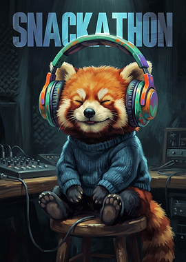 Red Panda DJ in Studio