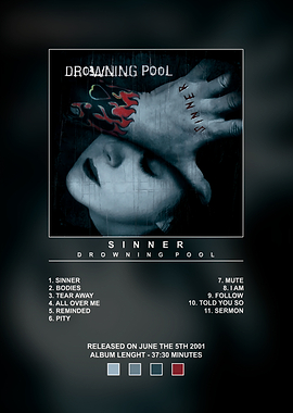 Drowning Pool Sinner Album Poster
