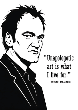 Quentin Tarantino Minimalist Quote Poster
