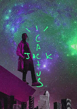 Travis Scott Cactus Jack Galaxy Poster