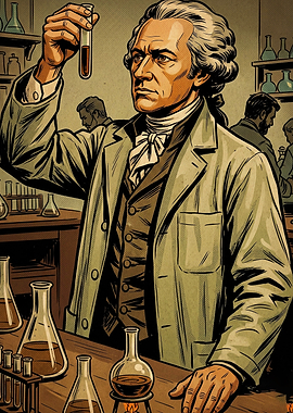 Vintage Chemist Lab Retro Art