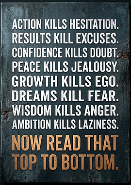 Inspirational Motivational Quote Wall Art