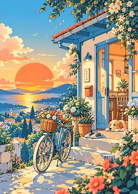 Cozy Cottage Sunset View