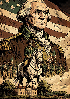 Washington Patriot Vintage Art