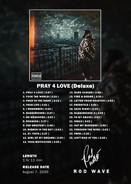 Rod Wave Pray 4 Love Deluxe Tracklist