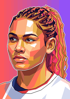 Trinity Rodman Portrait of Female Athlete