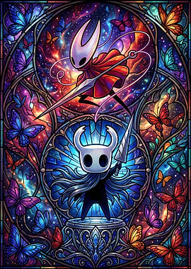 Hollow Knight Stained Glass Art