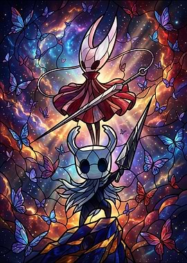 Hollow Knight Stained Glass Art