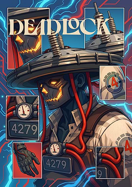 Deadlock Cybernetic Character Poster