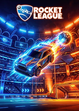 Rocket League Game Poster