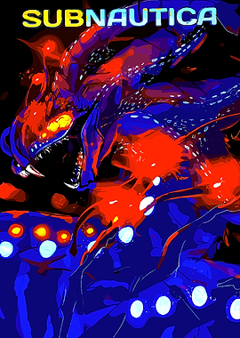 Subnautica Sea Dragon Leviathan Poster