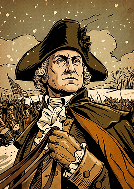 Patriot General Winter Graphic Art