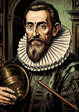 Renaissance Scholar Vintage Poster