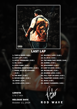 Rod Wave Last Lap Album Tracklist