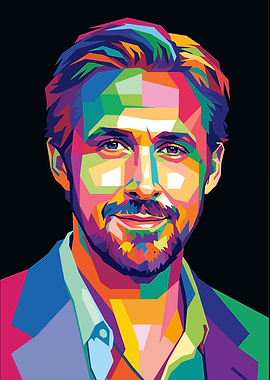 Ryan Gosling Pop Art Portrait
