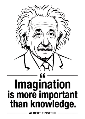Albert Einstein Inspirational Quote Poster