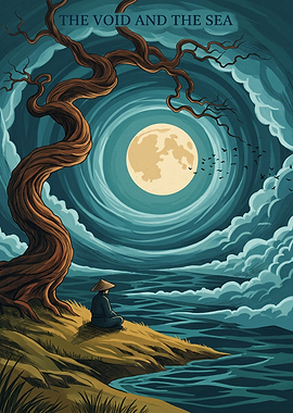 The Void And The Sea Landscape Fantasy Art Graphic Style
