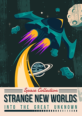 Strange New Worlds Space Poster