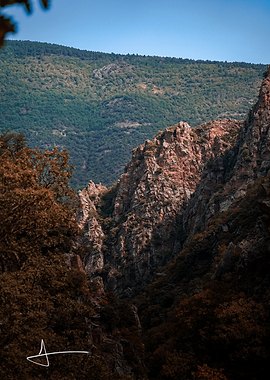 Rugged Mountain Canyon Landscape