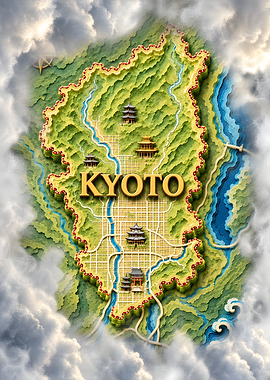 Kyoto Traditional City Map