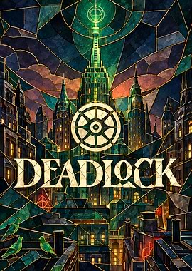 Deadlock Stained Glass Cityscape