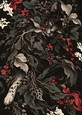 Veil of Leaves — Black Cat