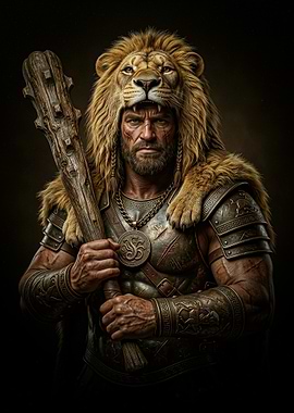 Hercules with Nemean Lion Pelt