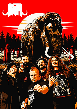 Acid Mammoth Band Poster Art