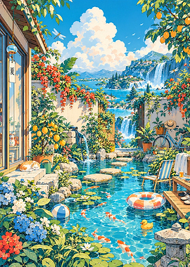 Garden Summer Pond