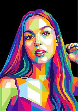 Olivia Rodrigo WPAP Pop Art Portrait