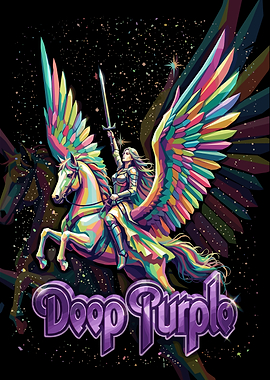 Deep Purple Warrior Pegasus Graphic