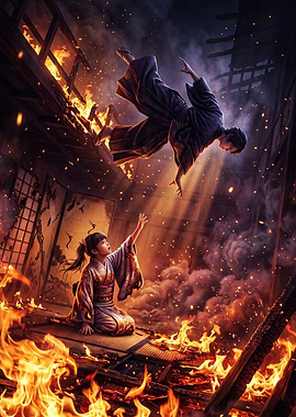Samurai Fire Rescue Epic Art
