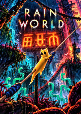 Rain World Video Game Poster