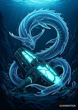 Subnautica Ghost Leviathan and Alien Structure