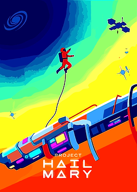 Project Hail Mary Space Poster