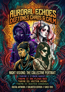 Auroral Echoes Deftones Music Poster