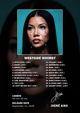 Jhené Aiko Westside Whimsy Album Poster