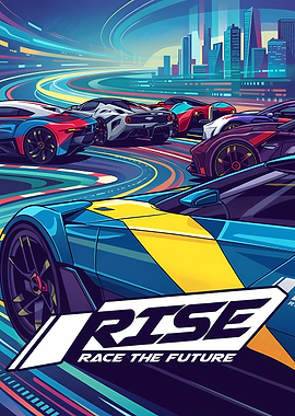 Rise Race the Future Racing Poster