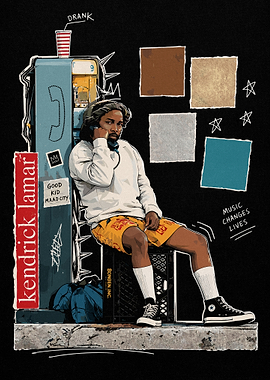 Kendrick Lamar Phone Booth Illustration