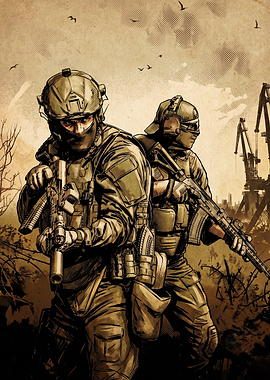 Military Tactical Soldiers Poster