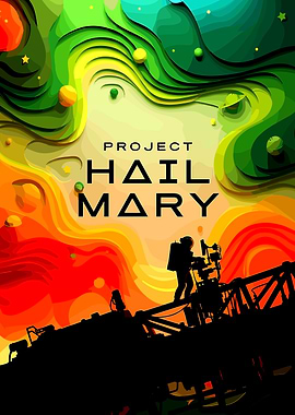 Project Hail Mary Space Poster